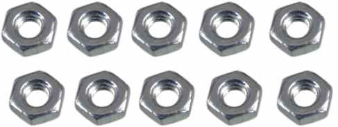 0017 3mm Hex Nut - Pack of 10