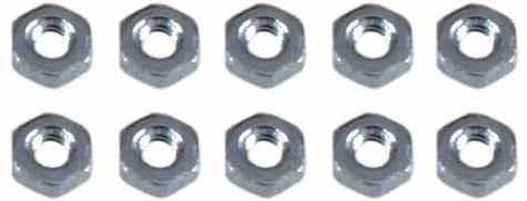 0015 2mm Hex Nut - Pack of 10